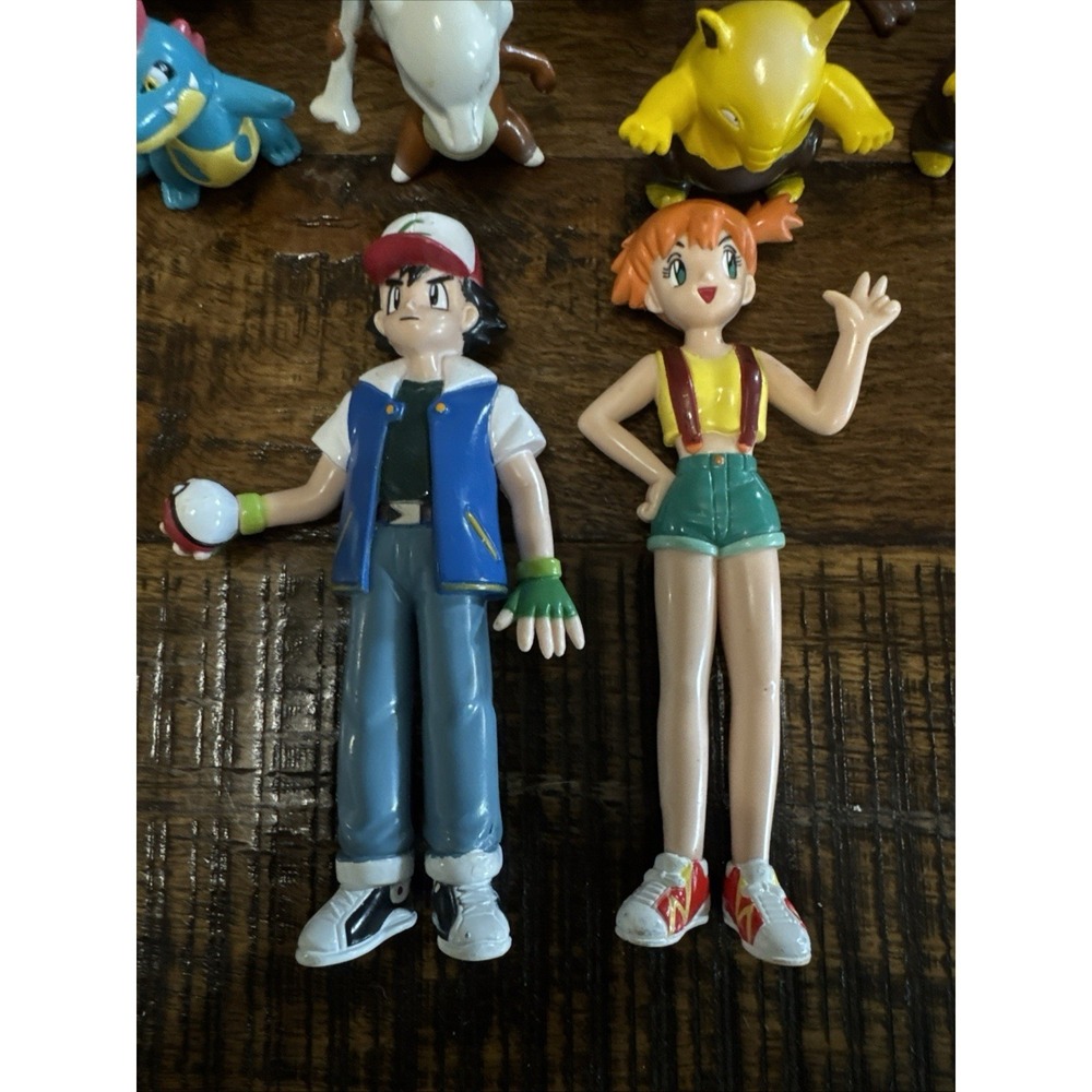 Pokemon Figure Lot TOMY 20pc Vintage 90s Ash, Misty, Raichu & More - Picture 2 of 14